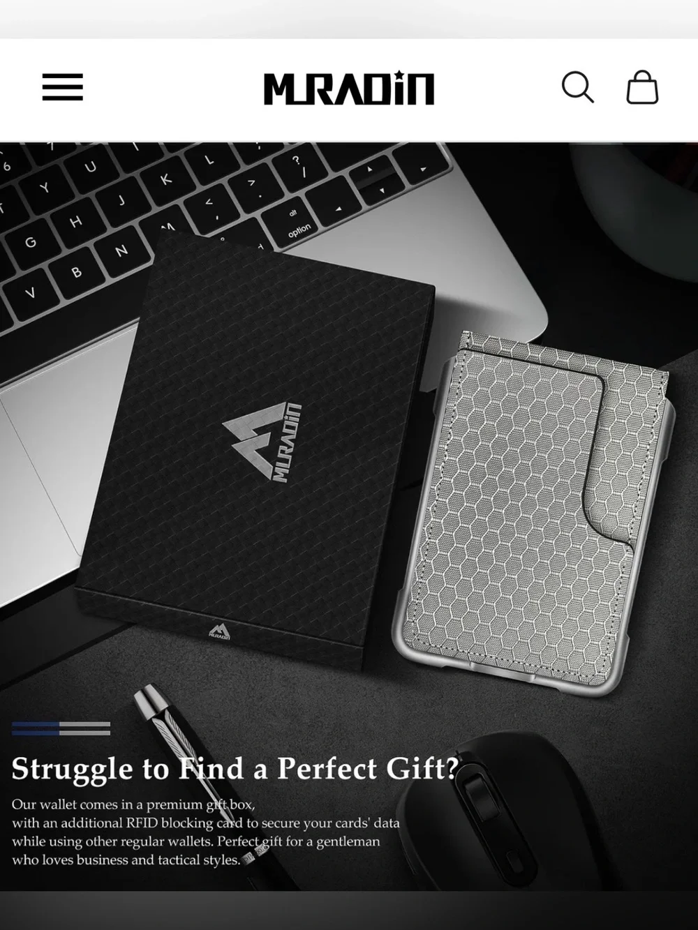 MURADIN RFID Wallet Card Holder
